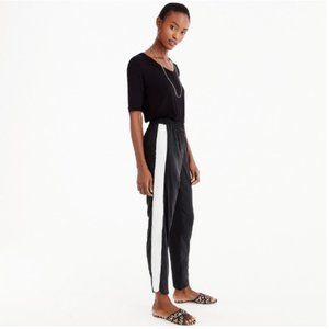 Universal Standard J.Crew High Rise Stripe Pant